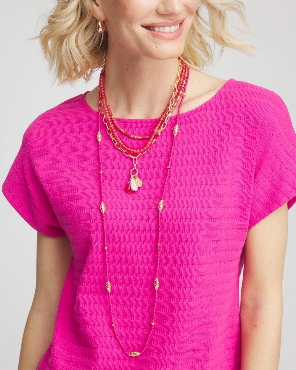 Chico's - Convertible Beaded Pendant Necklace