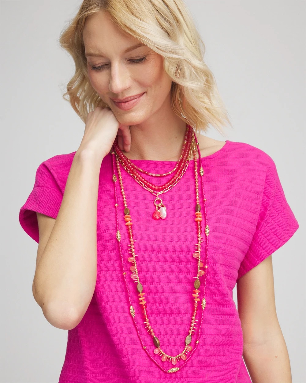 Chico's - Convertible Beaded Pendant Necklace