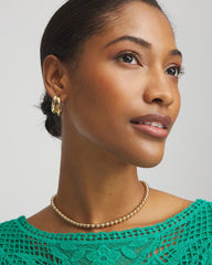 Chico's - Golden Beaded Necklace