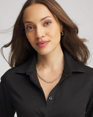 Chico's - Goldtone Tennis Necklace