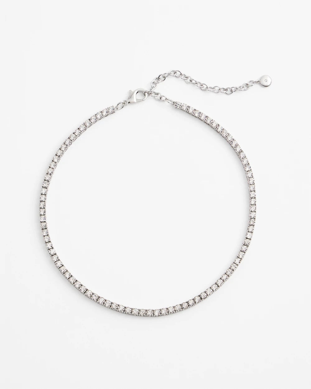 Chico's - Silver Tennis Necklace