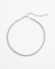 Chico's - Silver Tennis Necklace