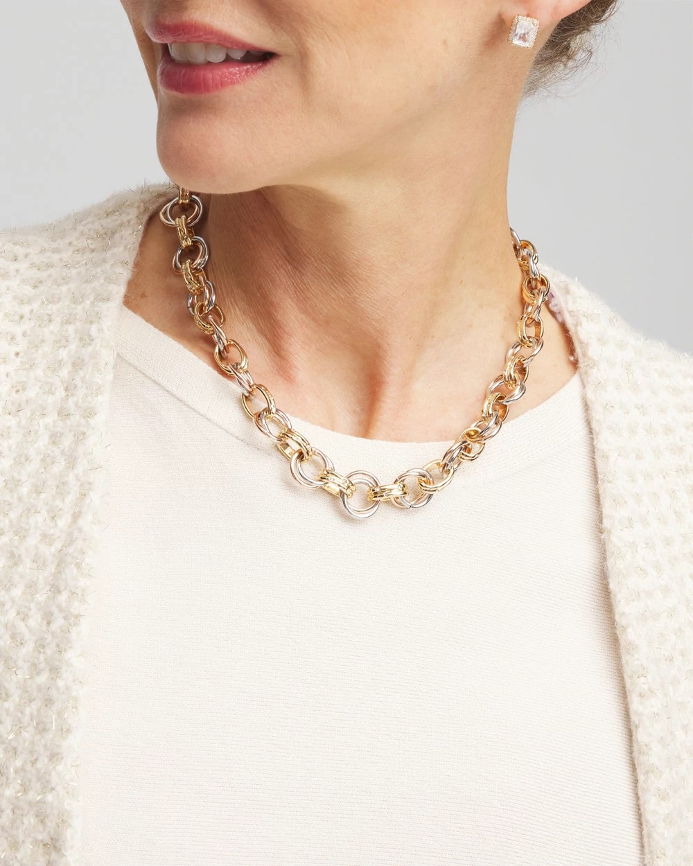 Chico's - Convertible Tri-Tone Short Necklace