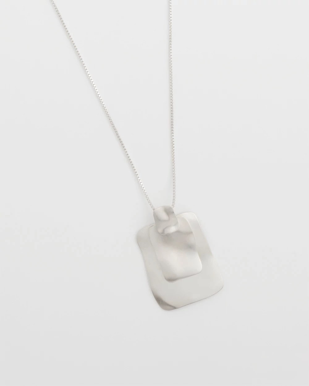 Chico's - Adjustable Square Pendant Necklace