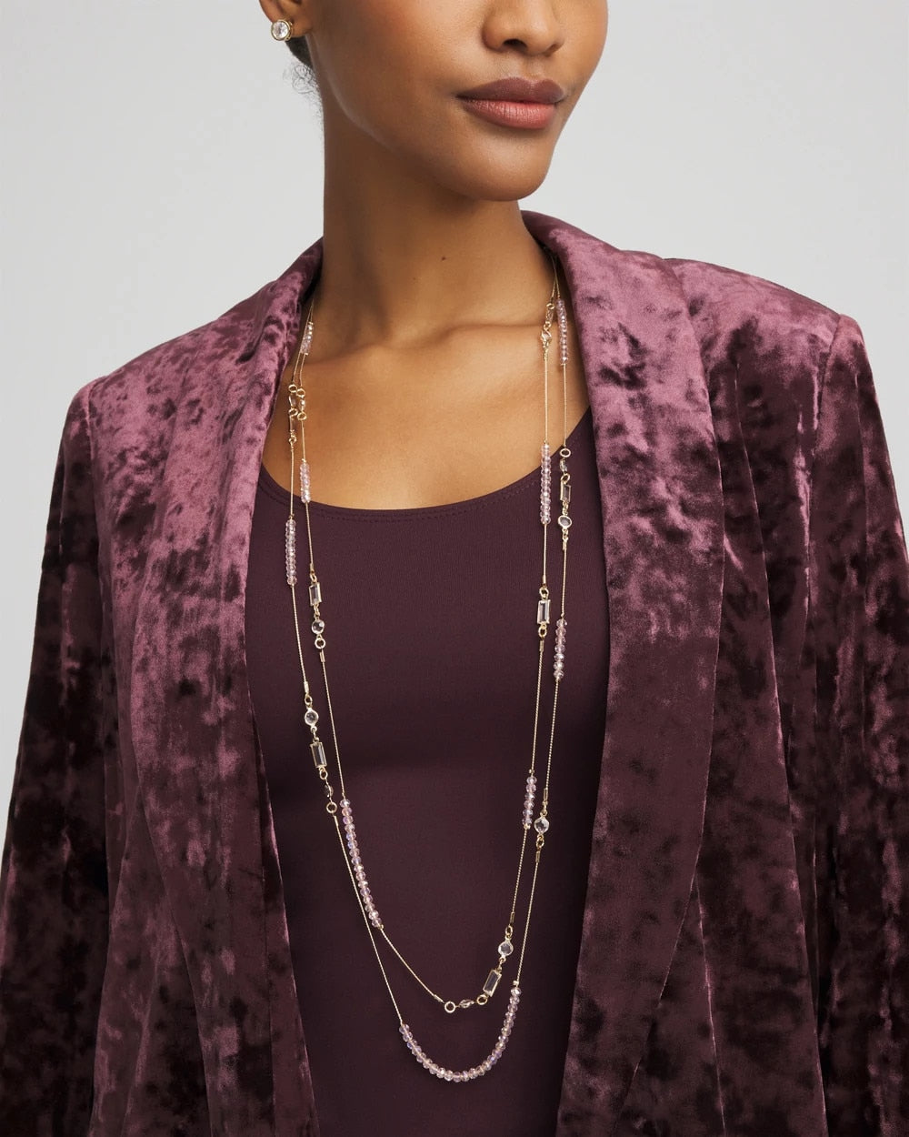Chico's - Pink Double-Strand Necklace