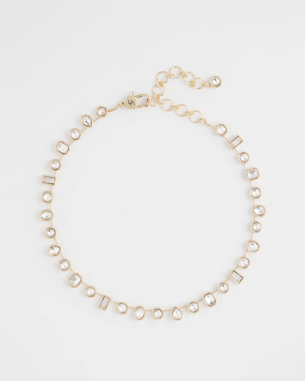 Chico's - Bezel Set Short Goldtone Necklace
