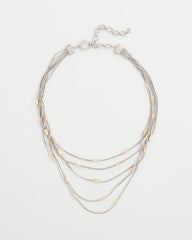 Chico's - Mixed Metal Multi-Strand Necklace