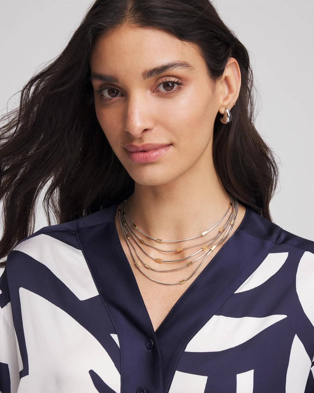 Chico's - Mixed Metal Multi-Strand Necklace