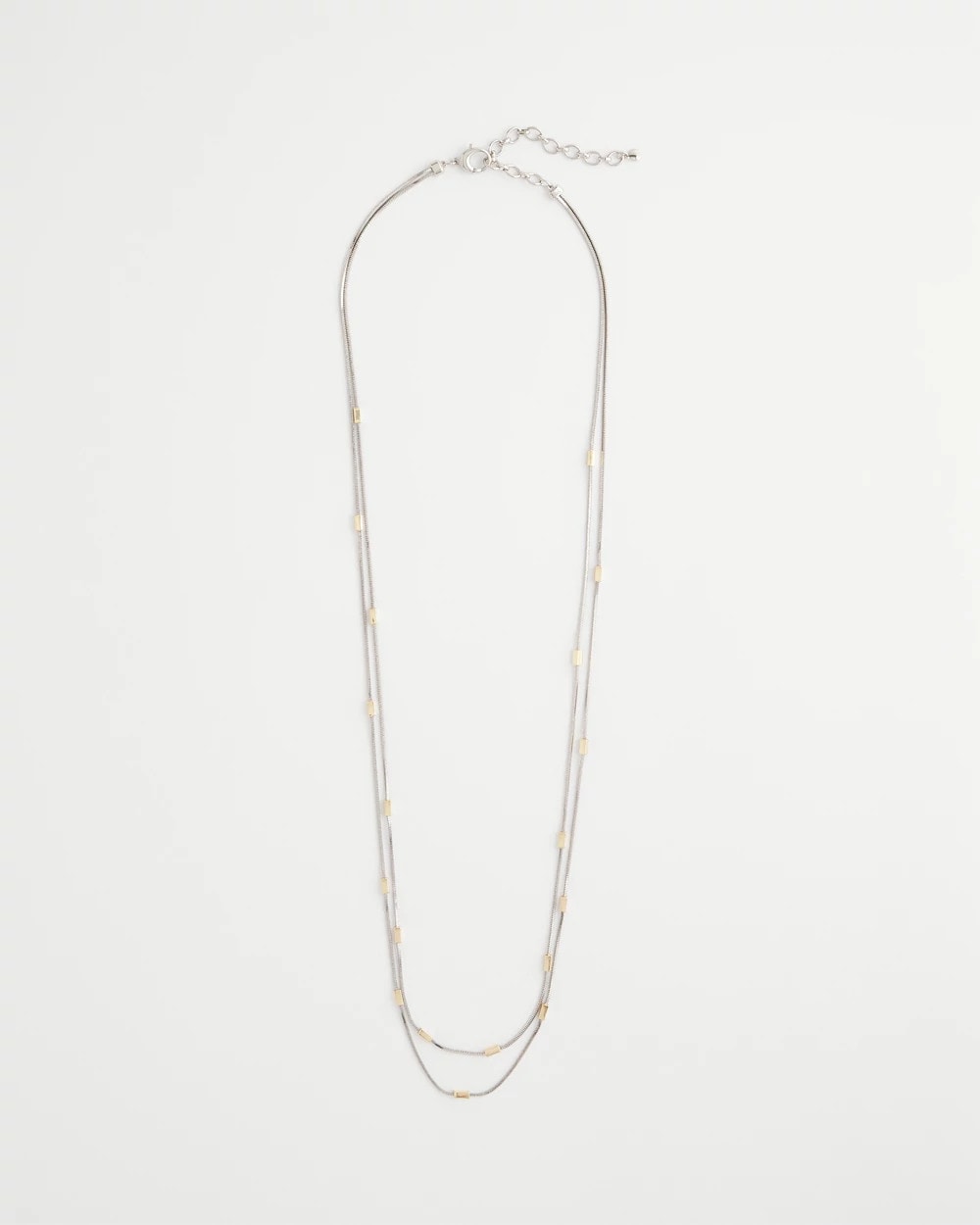 Chico's - Mixed Metal Double Strand Necklace