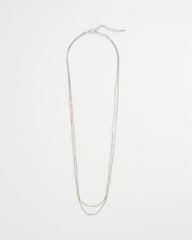 Chico's - Mixed Metal Double Strand Necklace
