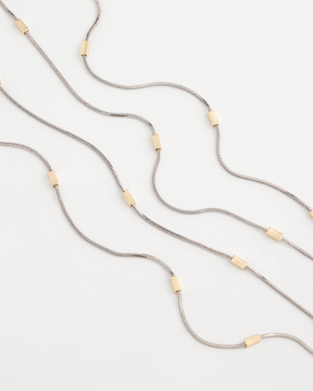 Chico's - Mixed Metal Double Strand Necklace
