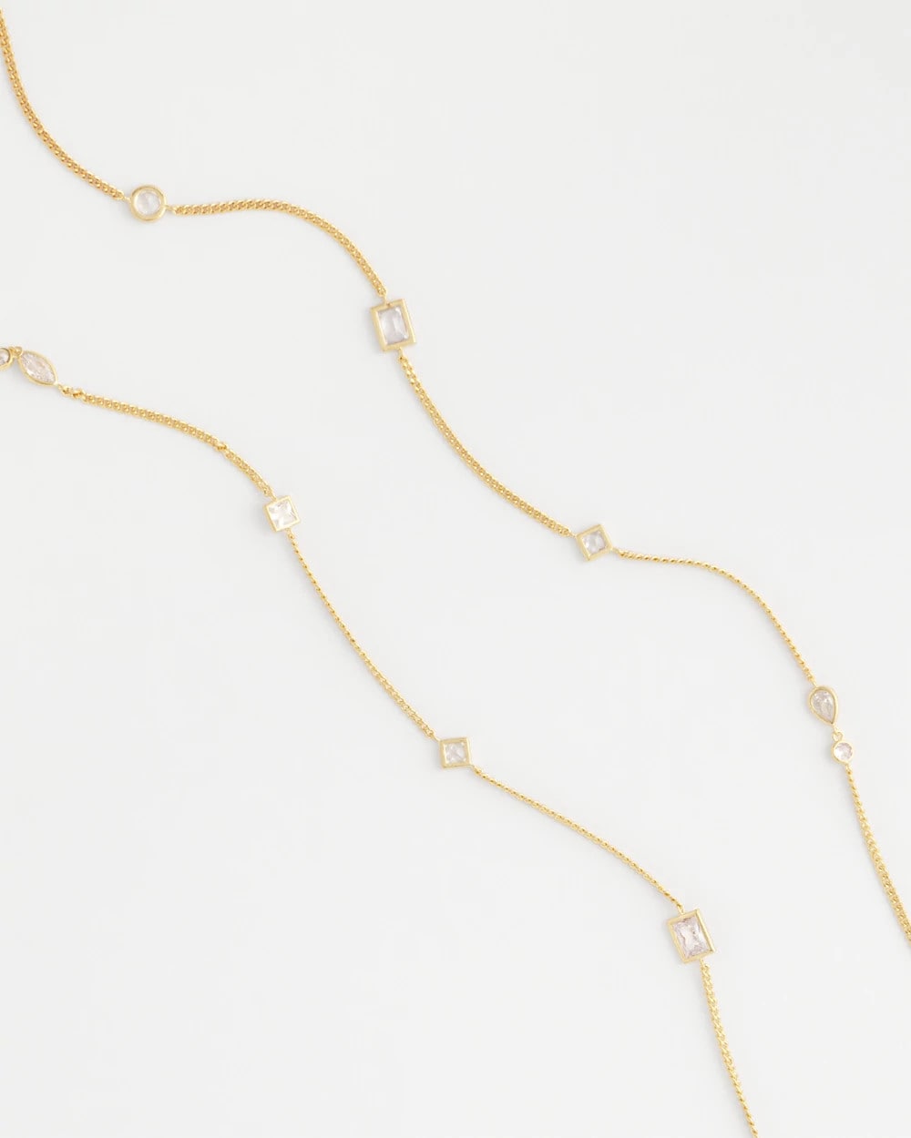 Chico's - Fine Crystal Long Chain Necklace