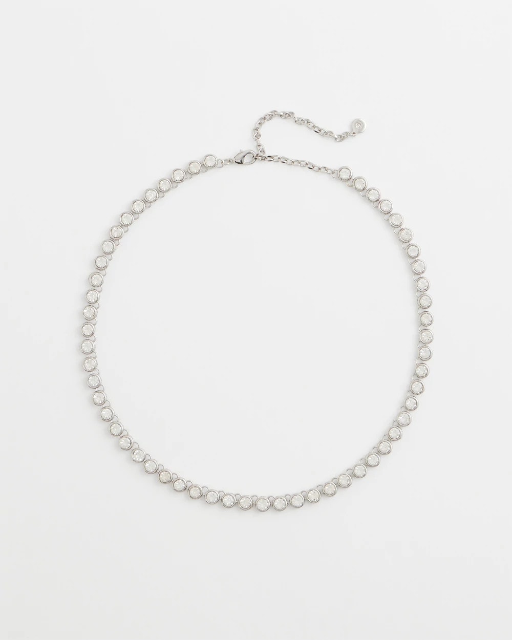 Chico's - Silvertone Tennis Necklace