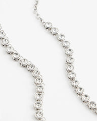Chico's - Silvertone Tennis Necklace