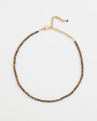 Chico's - Genuine Tiger's Eye Stone Necklace