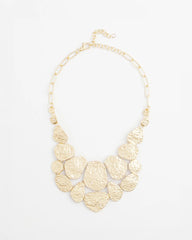 Chico's - Molten Goldtone Bib Necklace