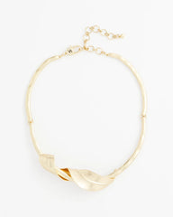 Chico's - Golden Leafy Collar Necklace