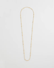 Chico's - Goldtone Long Beaded Necklace