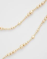 Chico's - Goldtone Long Beaded Necklace