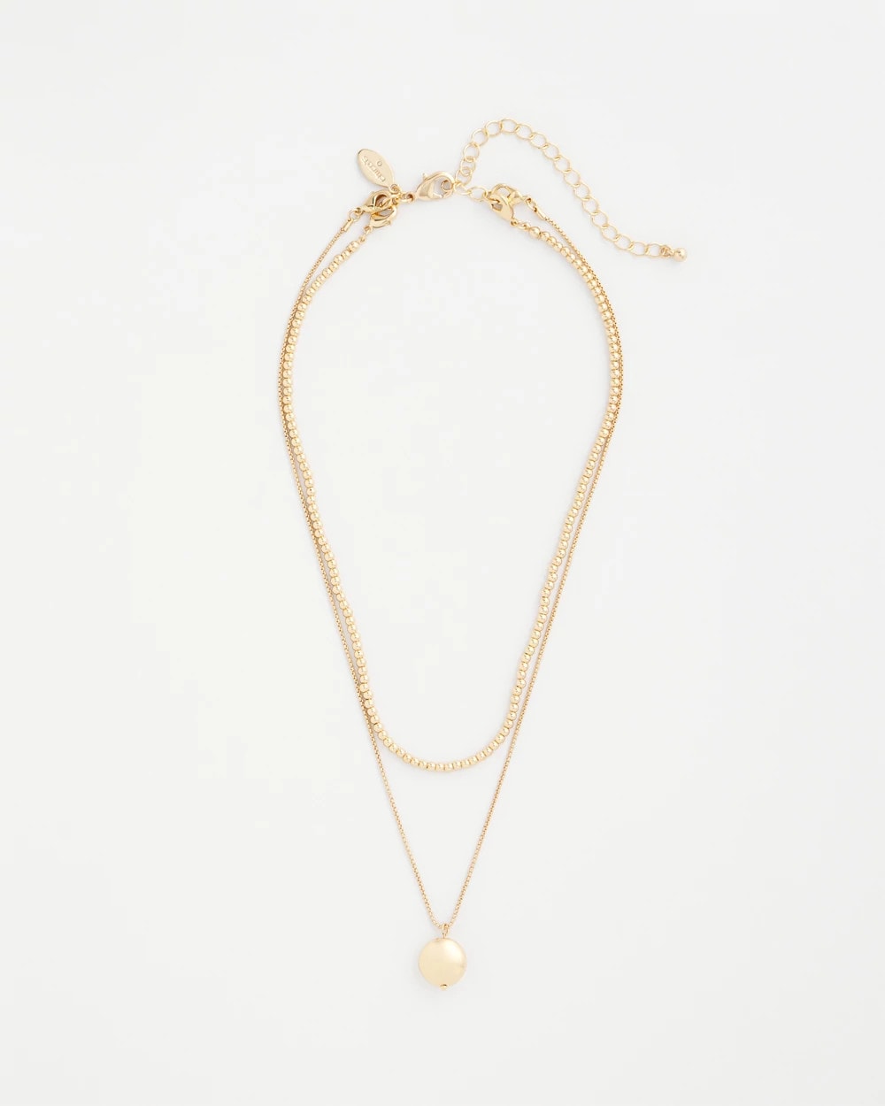 Chico's - Goldtone Convertible Pendant Necklace