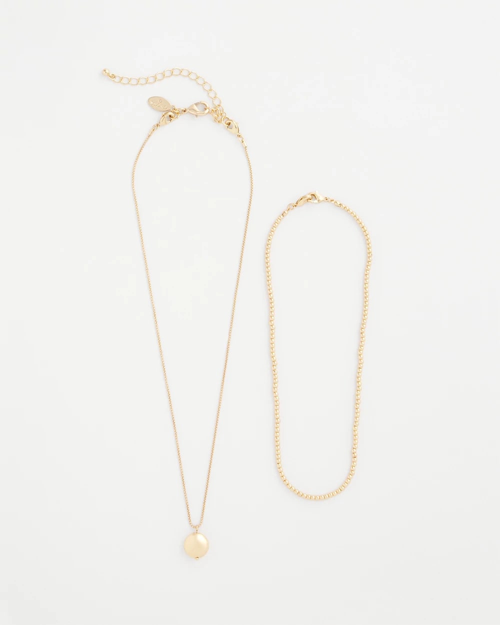 Chico's - Goldtone Convertible Pendant Necklace