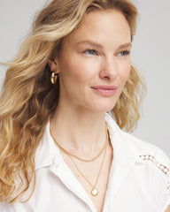 Chico's - Goldtone Convertible Pendant Necklace