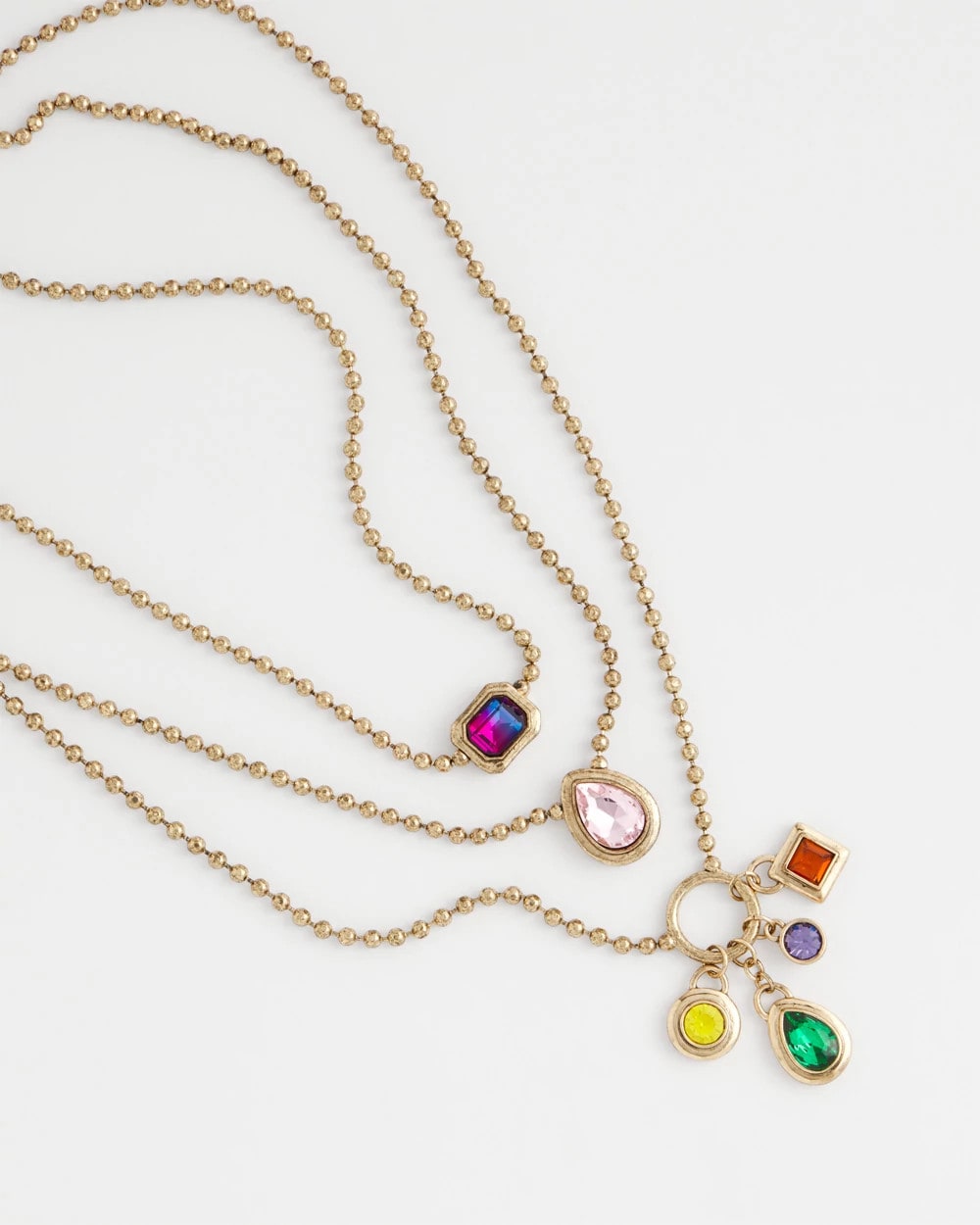 Chico's - Multi-Strand Gem Necklace