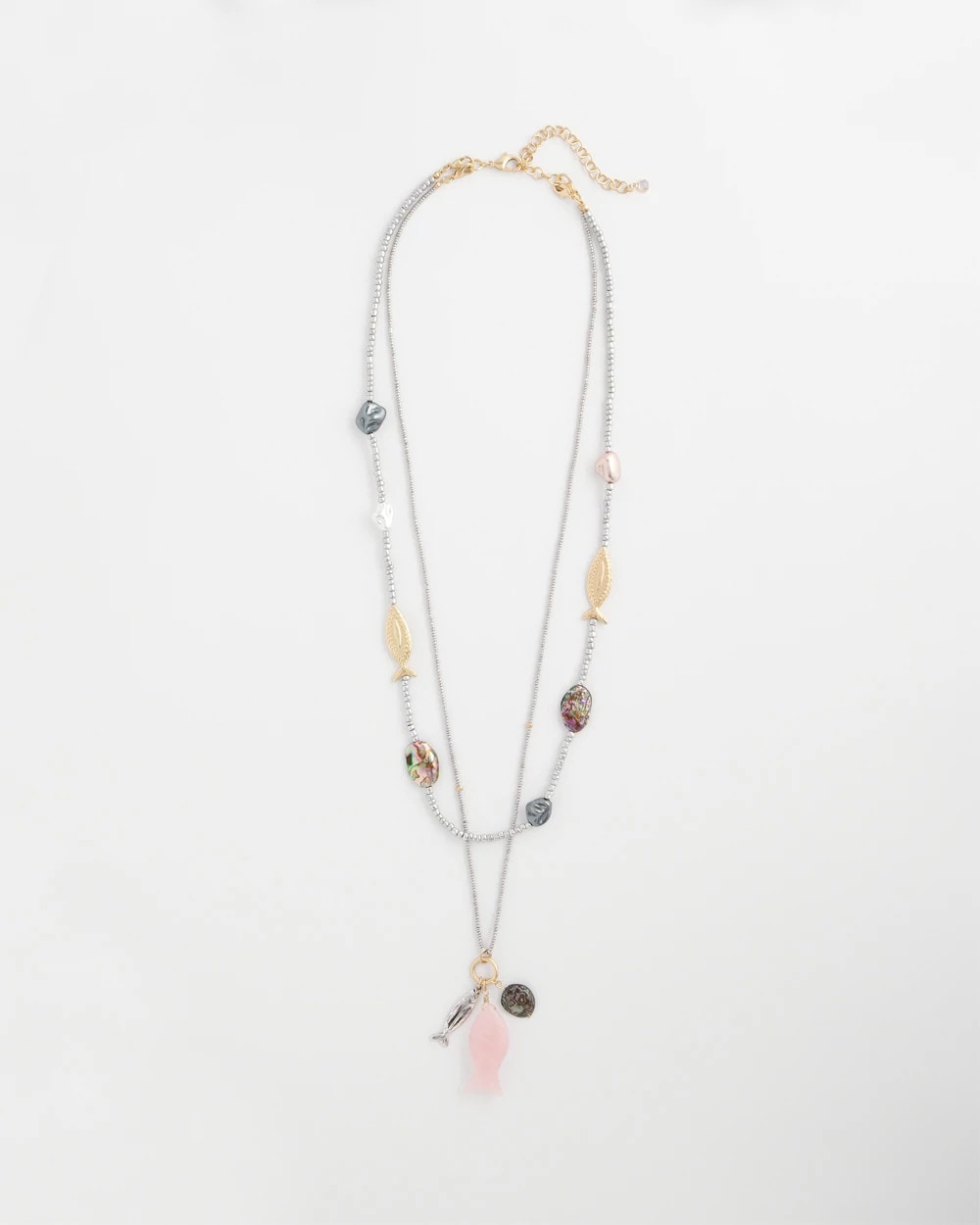 Chico's - Chico's Originals White Jade Ocean Necklace