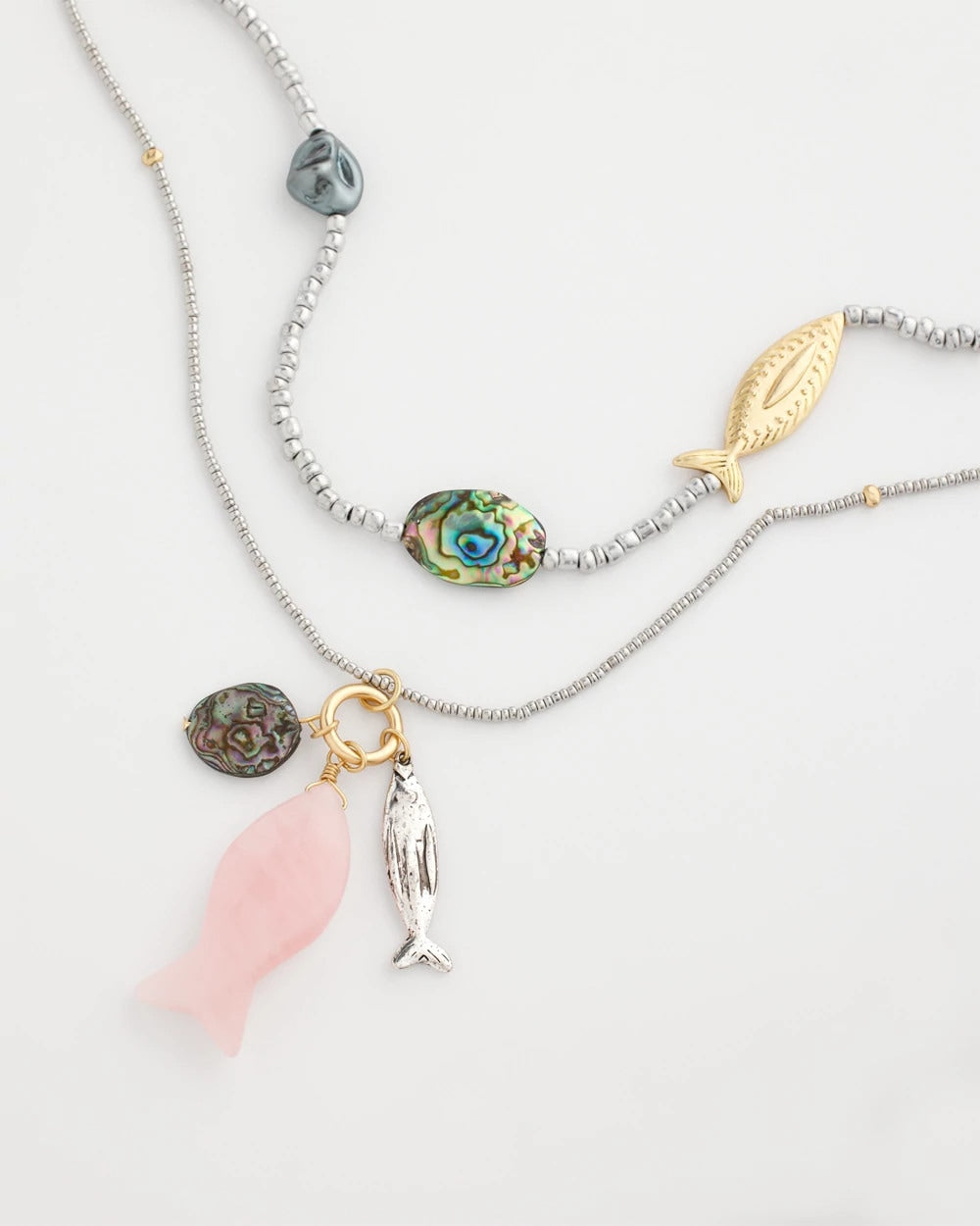 Chico's - Chico's Originals White Jade Ocean Necklace
