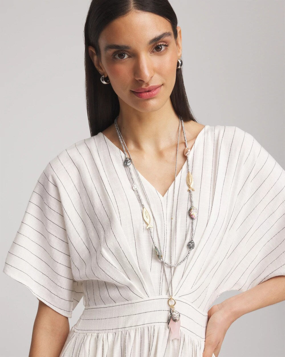 Chico's - Chico's Originals White Jade Ocean Necklace