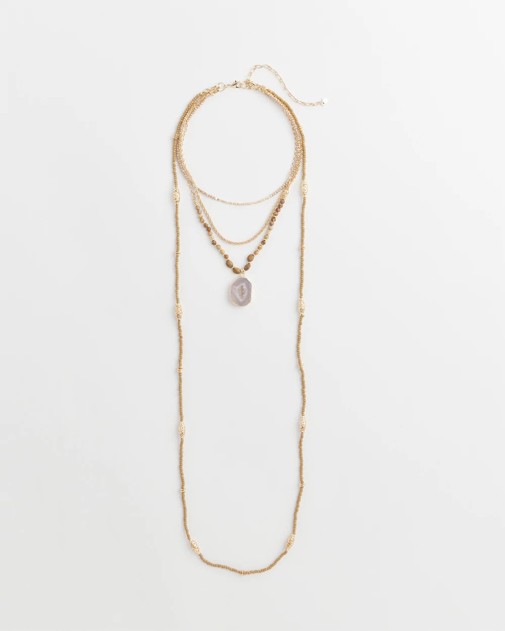 Chico's - Convertible Agate Pendant Necklace