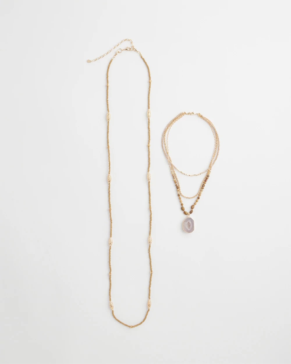 Chico's - Convertible Agate Pendant Necklace