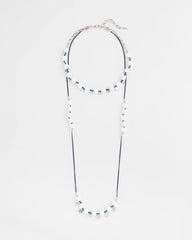 Chico's - Convertible White Stone Necklace