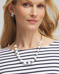 Chico's - Convertible White Stone Necklace