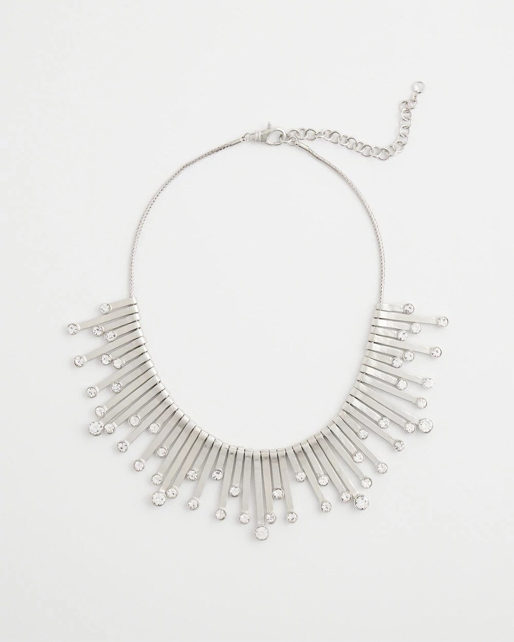 Chico's - Chico’s Originals Silver Slice & Gem Bib