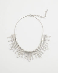 Chico's - Chico’s Originals Silver Slice & Gem Bib