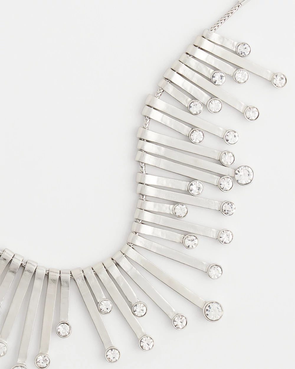 Chico's - Chico’s Originals Silver Slice & Gem Bib