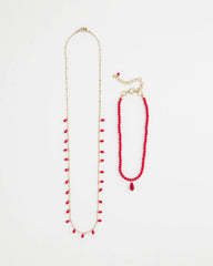 Chico's - Convertible Red Necklace