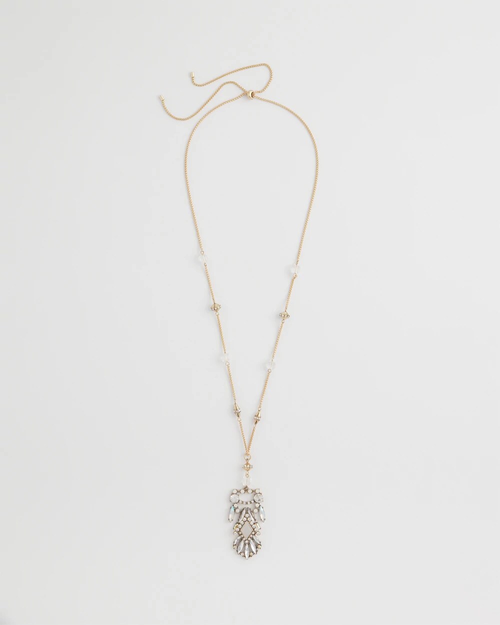 Chico's - Adjustable Opalescent Pendant Necklace