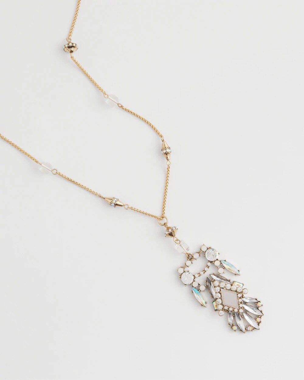 Chico's - Adjustable Opalescent Pendant Necklace