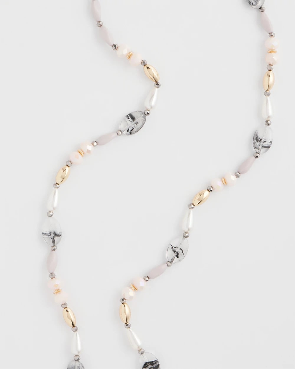Chico's - Pink Art Deco Beaded Necklace