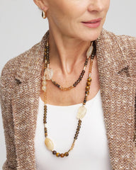 Chico's - Tiger's Eye Single-Strand Necklace