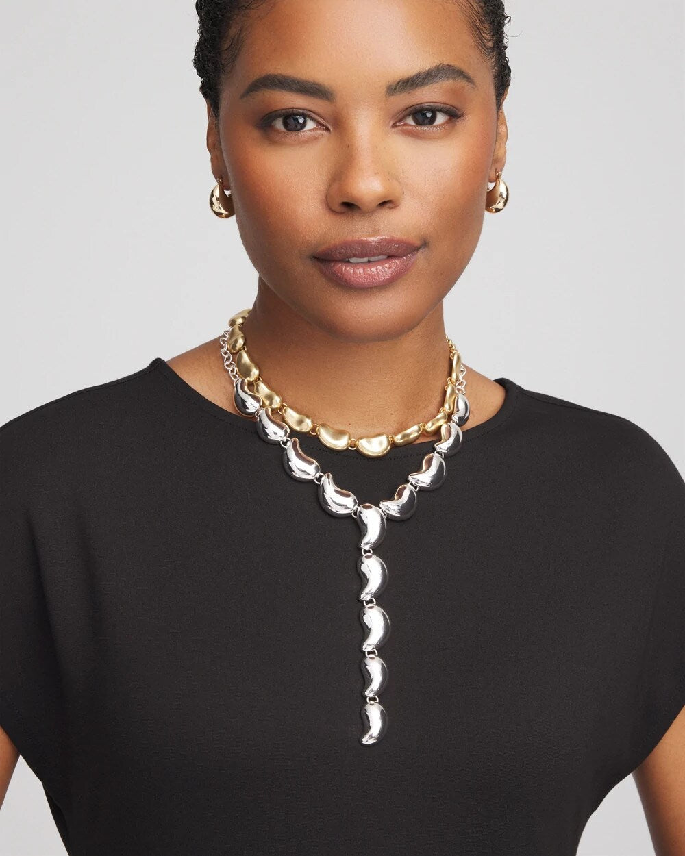 Chico's - Convertible Mixed-Metals Y-Necklace
