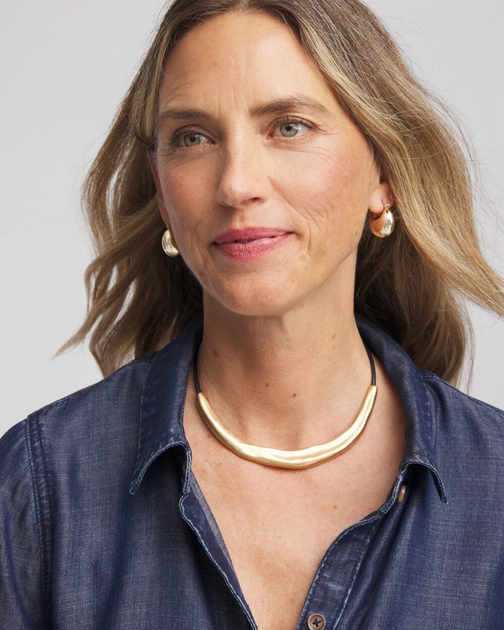Chico's - Mixed-Metal Collar Necklace