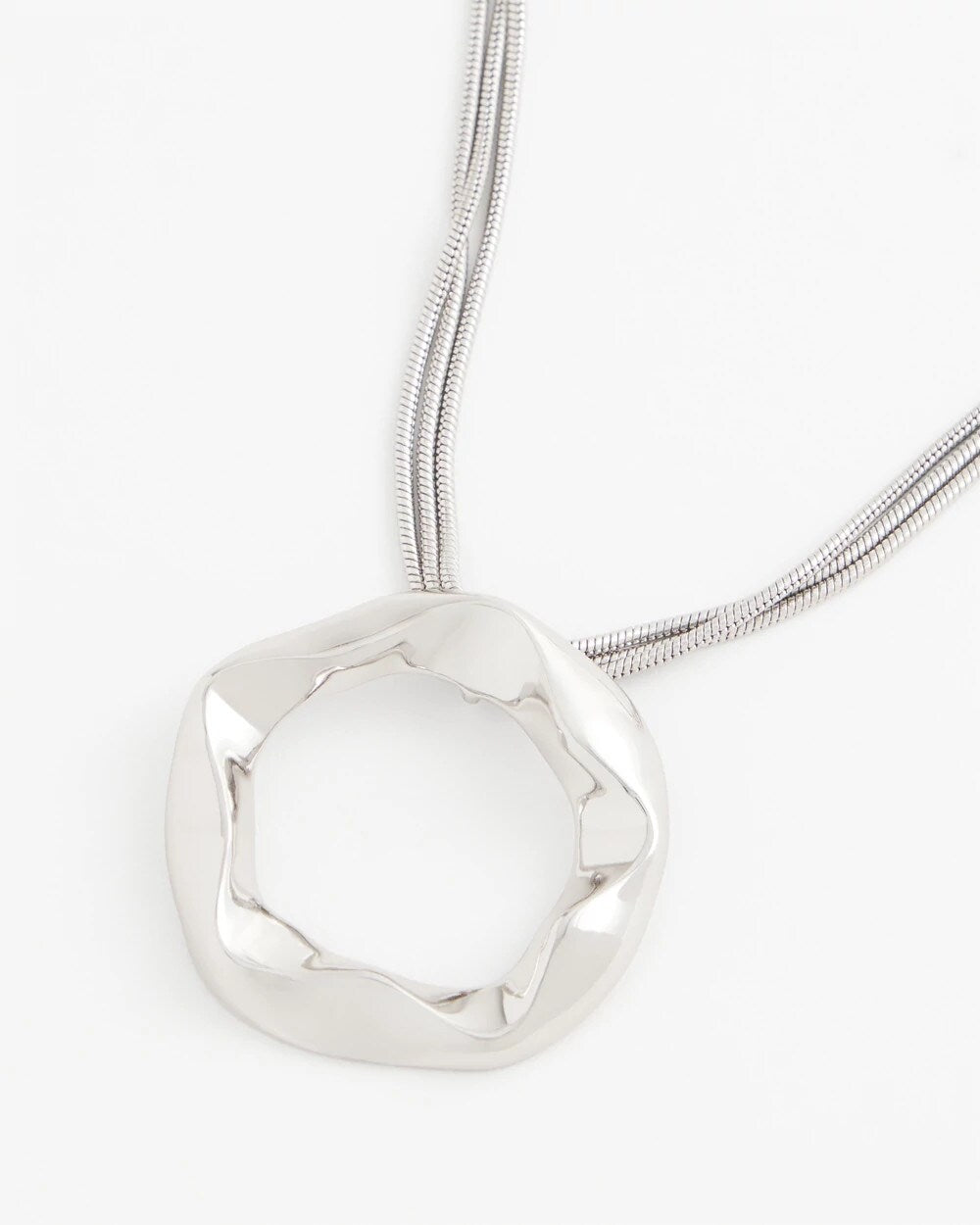 Chico's - Short Circle Pendant Necklace