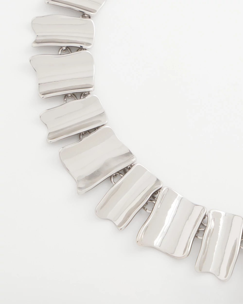 Chico's - Silver Wave Collar Necklace