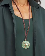 Chico's - Sundial Medallion Pendant