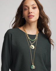 Chico's - Convertible Triple-Strand Pendant Necklace
