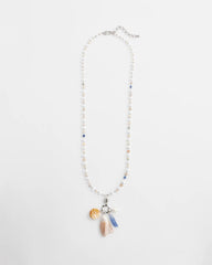 Chico's - Seashell Beaded Pendant Necklace