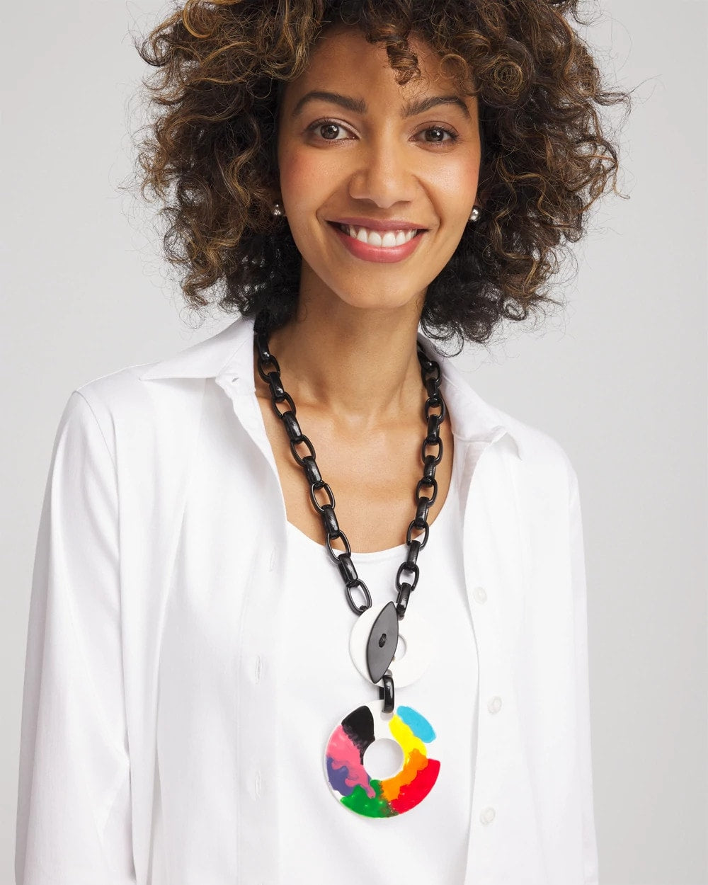 Chico's - SYLCA® x Chico's Multi-Color Chain Toggle Necklace
